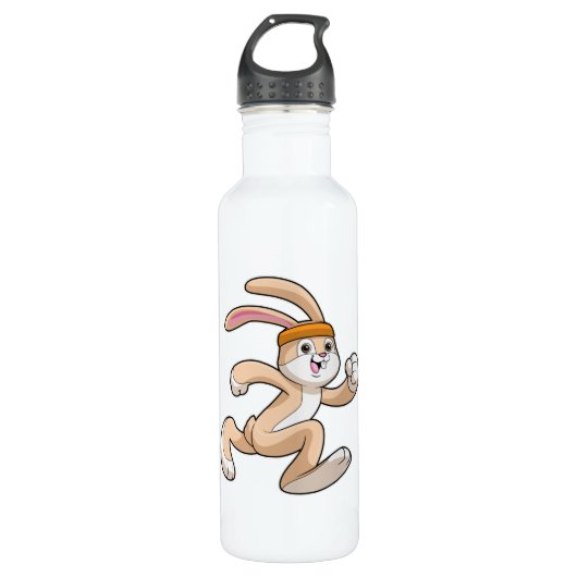 Bunny bij het runnen met hoofdband waterfles  (Voorkant)