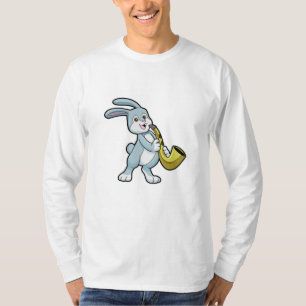 Bunny bij Muziek met Saxophone T-shirt
