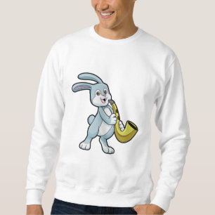 Bunny bij Muziek met Saxophone Trui
