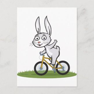 Bunny Biker Briefkaart