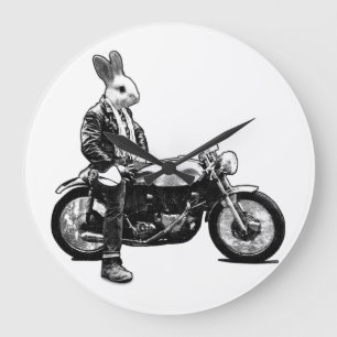 Bunny biker grote klok