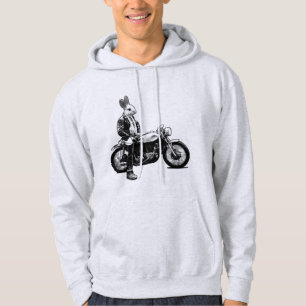 Bunny biker hoodie