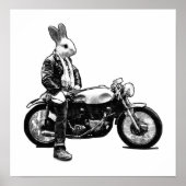 Bunny biker poster (Voorkant)