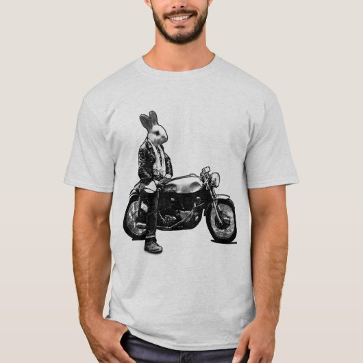 Bunny biker t-shirt (Voorkant)