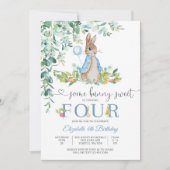 Bunny Birthday Invitation Girl (Devant)