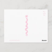 Bunny Birthday Party Briefkaart (Achterkant)