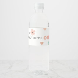 Bunny Birthday Party Water Bottle Label Waterfles Etiket