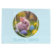 Bunny Bliss-Fluffy Pink Bunny Pasen Groot Cadeauzakje (Achterkant)