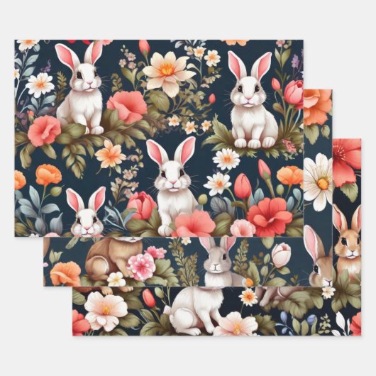 Bunny Bliss Wrapping Papier Set Inpakpapier Vel (Set)