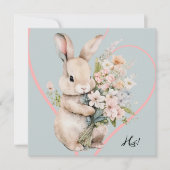 Bunny & Bloemen Kaart (Voorkant)