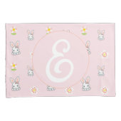 Bunny Bloom Delight Kussensloop (Voorkant-Rechts)