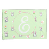 Bunny Bloom Delight Kussensloop (Voorkant-Rechts)