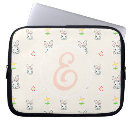 Bunny Bloom Delight Laptop Sleeve