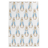 Bunny Blue Baby shower Medium Cadeauzakje (Achterkant)