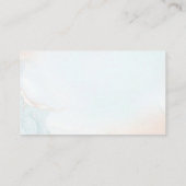 Bunny Blue Boy Baby shower Baby voorspellingen Kaa Informatiekaartje (Achterkant)