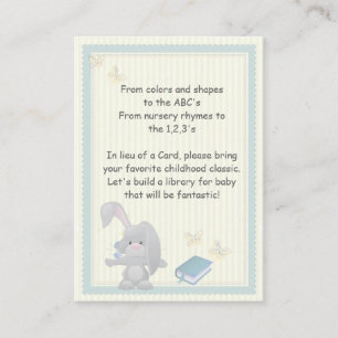 Bunny Book Request Enclosure Kaarten