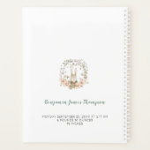  Bunny Botanical eerste jaar Baby boek Planner (Achterkant)