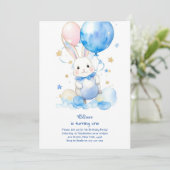 Bunny Boy Invitation d'anniversaire (Debout devant)