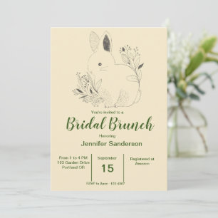 Bunny Bridal Brunch Invitation