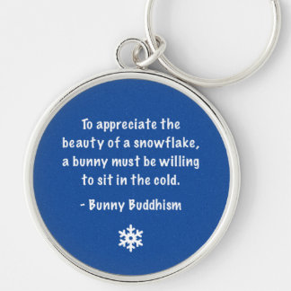 Bunny Buddhism "Beauty of a Snowflake"-Sleutelhang Sleutelhanger
