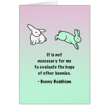 Bunny Buddhism "Hops of Other Bunnies"-kaart