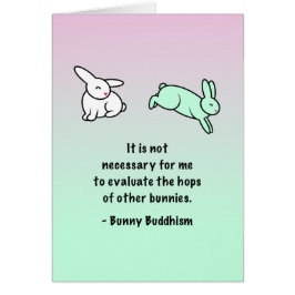 Bunny Buddhism "Hops of Other Bunnies"-kaart