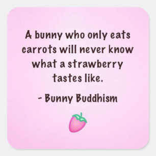 Bunny Buddhism "Taste of a Strawberry" Stickers