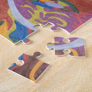 "Bunny Bunny Hop Hop" origineel abstract Legpuzzel