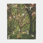 Bunny Butterflies Fox Fleece Deken (Voorkant)