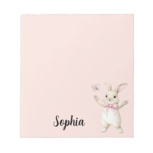 Bunny Butterfly Blush Roze Notitieblok