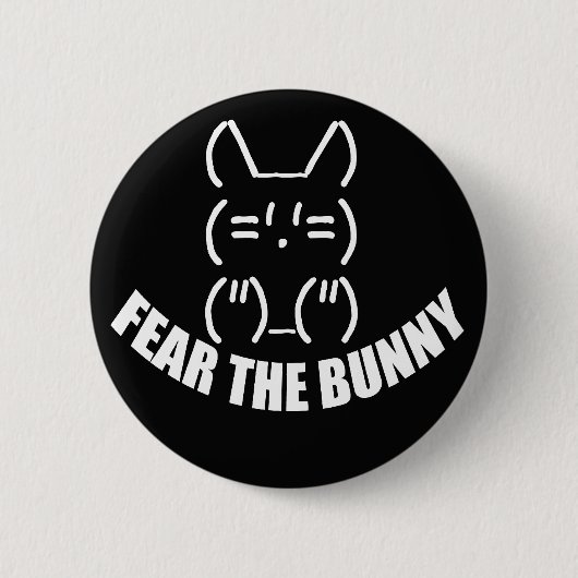 Bunny Button - zwart (Voorkant)