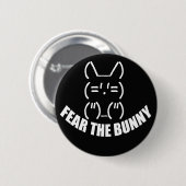 Bunny Button - zwart (Voorkant /achterkant)