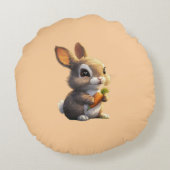 Bunny cavalcade rond kussen (Achterkant)