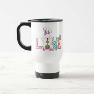 Bunny célèbre la Mug de voyage de la fête de Pâque