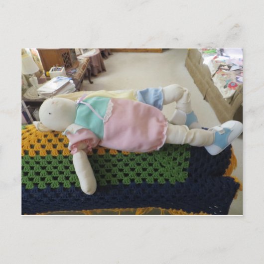 Bunny Centerfold Briefkaart (Voorkant)