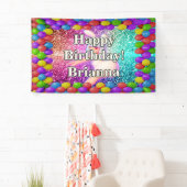 Bunny Cheerleader karakter verjaardag Spandoek (Insitu)