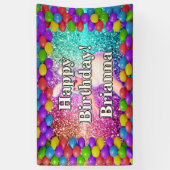 Bunny Cheerleader karakter verjaardag Spandoek (Verticaal)