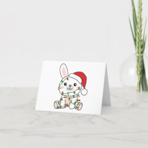 Bunny Christmas Winter Dieren Vakantie Bunnies Feestdagen Kaart