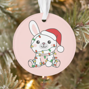 Bunny Christmas Winter Dieren Vakantie Bunnies Ornament