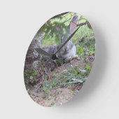 Bunny Clock Ronde Klok (Hoek)