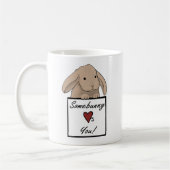 Bunny Coffee/Tea Mok - Ergens houdt van je! (Links)