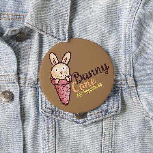  Bunny Cone Ronde Button 4,0 Cm (In situ)