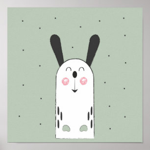 Bunny Cute Cartoon Kinder Baby Poster