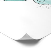 Bunny Cute Kawaii Cartoon Poster (Hoek)