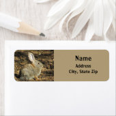 Bunny Cute Little Rabbit Brown Desert Animal Etiket (Insitu)