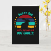 Bunny Dad - Cool Cadeau voor Vader Kaart (Gele Bloem)