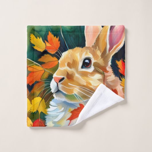 Bunny d'automne (Gant de toilette)