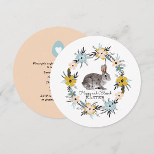 Bunny de Pâques Custom Brunch de Pâques Invitation
