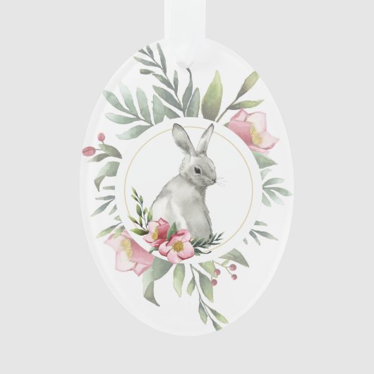 Bunny de Pâques Design floral (devant)