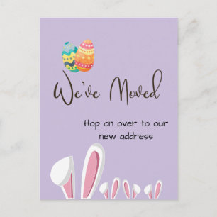 Bunny de Pâques Moving Faire-part Nouvelle adresse